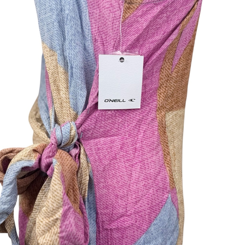 NWT O’Neill Marlo Multicolor Patchwork Wrap Tank … - image 6